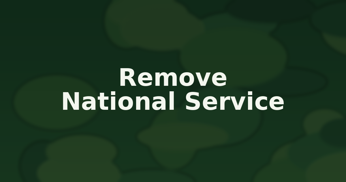 remove national service